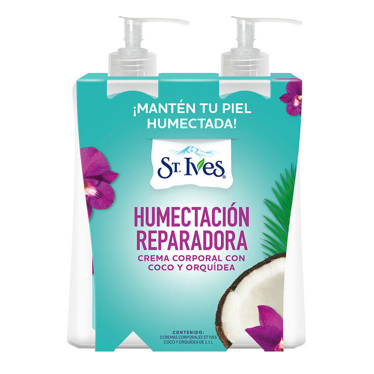 St. Ives Crema Corporal con Coco y Orquídea 2 pzas de 1.1 L — Imagen 1 de 4