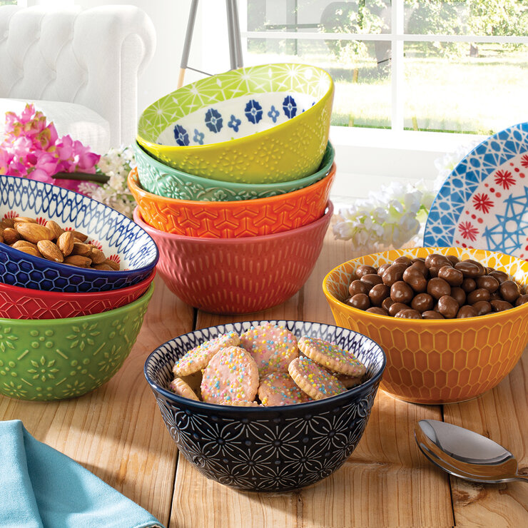 Signature Housewares Incorporated Tazones de Cerámica 10 Piezas — Imagen 1 de 3