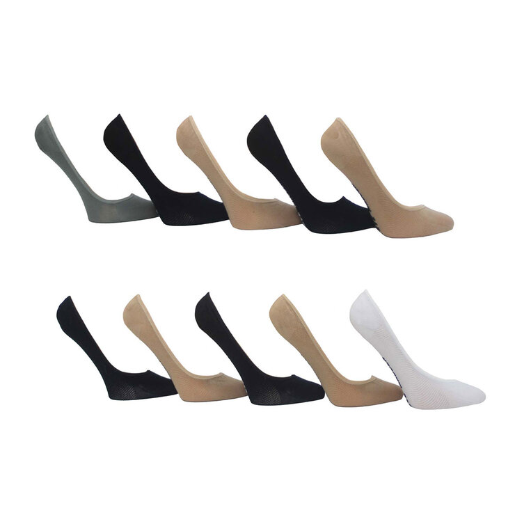 Steve Madden Calcetines invisibles para Dama 10 piezas Unitalla — Imagen 3 de 3