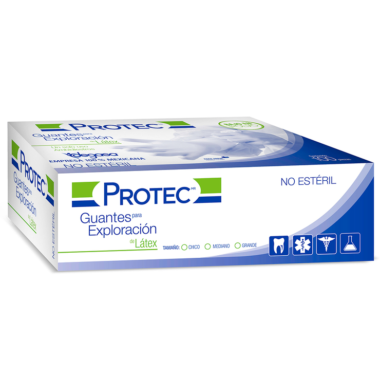 Protec Guantes de Látex Chico 100 pzas — Imagen 3 de 4