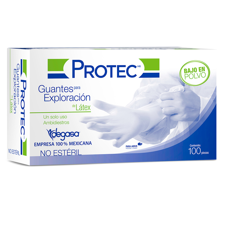 Protec Guantes de Látex Chico 100 pzas — Imagen 1 de 4
