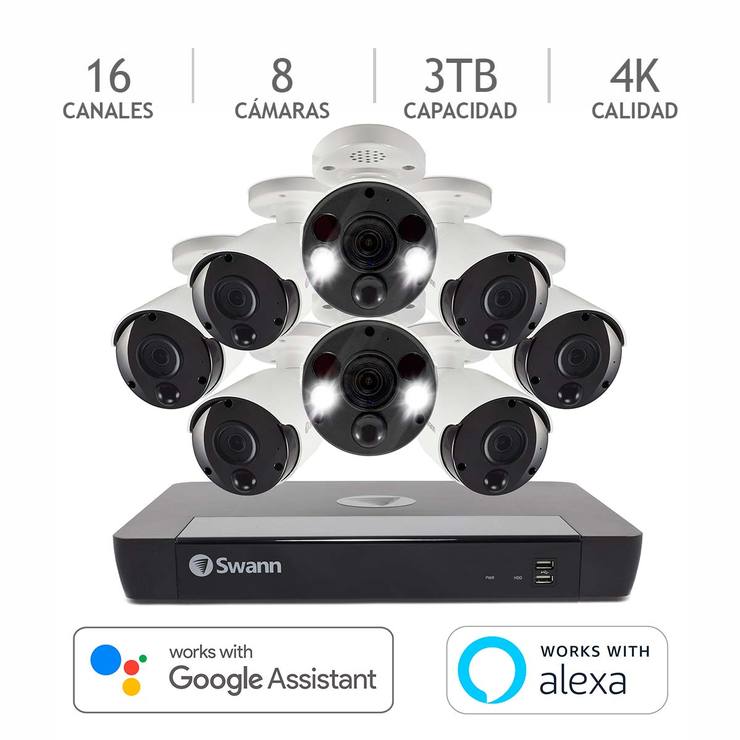 Swann, Sistema de Seguridad de 8 Cámaras 4K Ultra HD NVR — Imagen 1 de 4