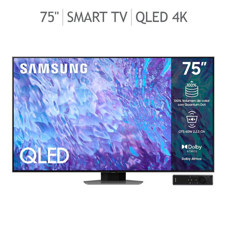 Samsung Pantalla 75" QLED 4K UHD Smart TV — Imagen 1 de 4