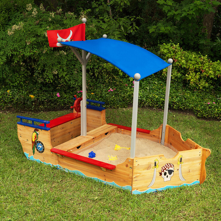 KidKraft Caja de Arena de Barco Pirata — Imagen 2 de 4