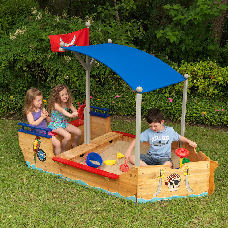 KidKraft Caja de Arena de Barco Pirata — Imagen 1 de 4