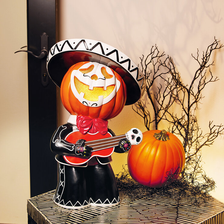 Calabaza Decorativa con Música y luz LED — Imagen 1 de 4
