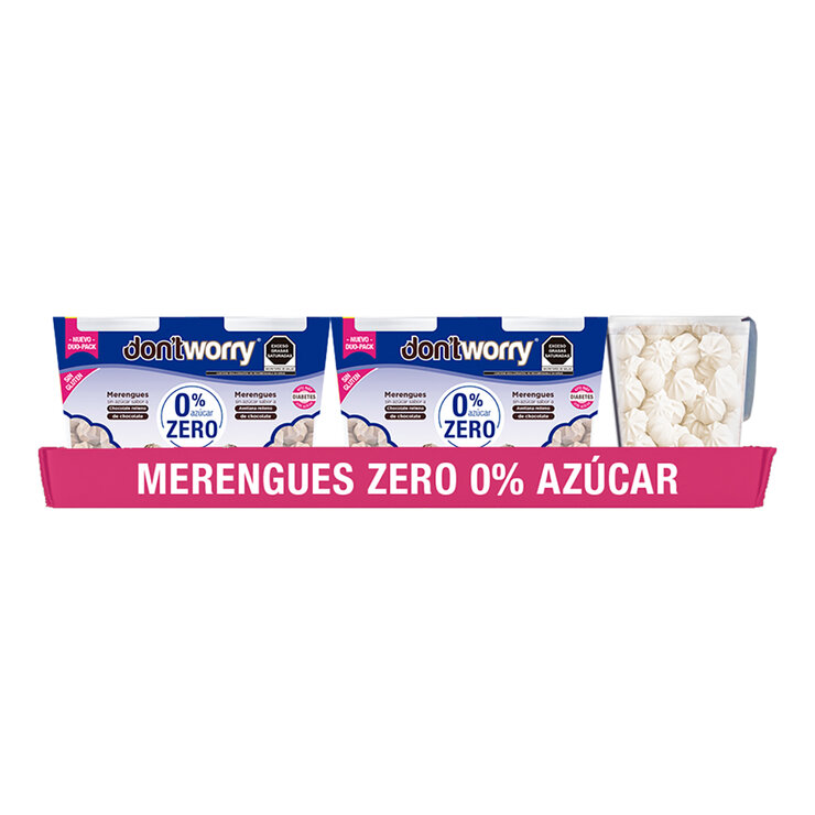 Don't Worry Merengues Chocolate y Avellana 2 pzas de 85 g — Imagen 2 de 3