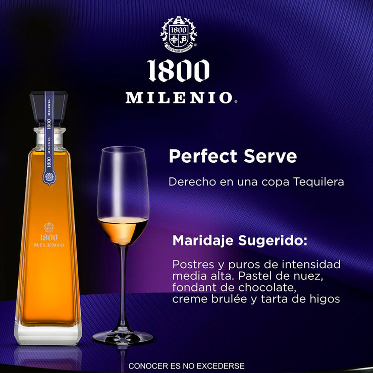 Tequila 1800 Milenio Extra Añejo 700ml — Imagen 2 de 4