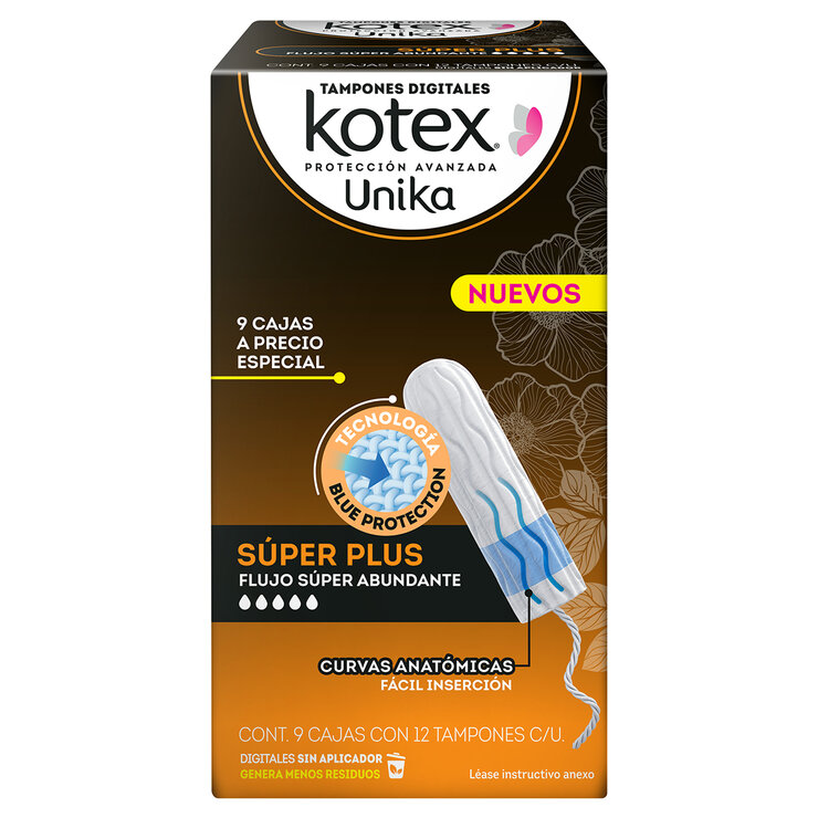 Kotex Tampones Digitales para Flujo Súper Abundante 108 pzas — Imagen 1 de 3