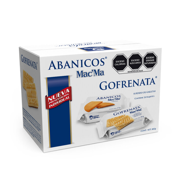 Mac'Ma Surtido de Galletas Gofrenata y Abanicos 28 pzas 882 g  — Imagen 3 de 4