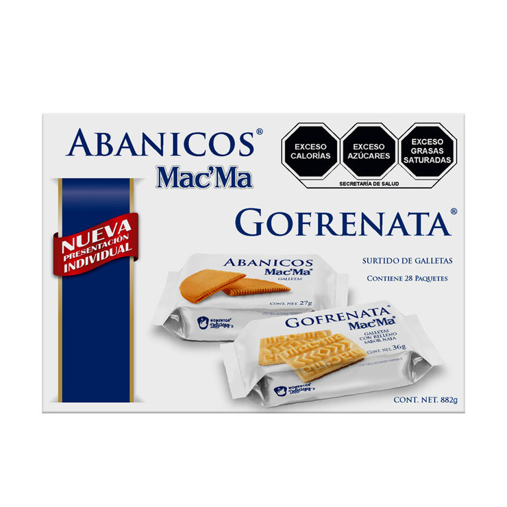 Mac'Ma Surtido de Galletas Gofrenata y Abanicos 28 pzas 882 g  — Imagen 1 de 4