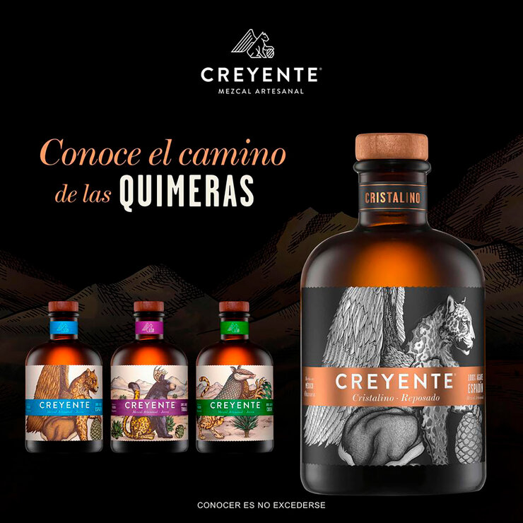 Mezcal Creyente Cristalino 750ml — Imagen 4 de 4