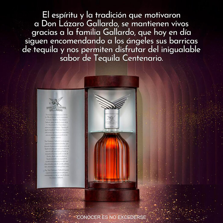 Tequila Gran Centenario Gallardo Extra Añejo 750ml — Imagen 2 de 3