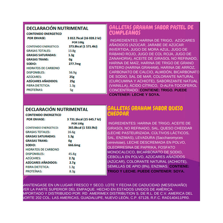 Annie's Surtido de Galletas Graham Variedad de Sabores 36 pzas de 28 g — Imagen 2 de 3