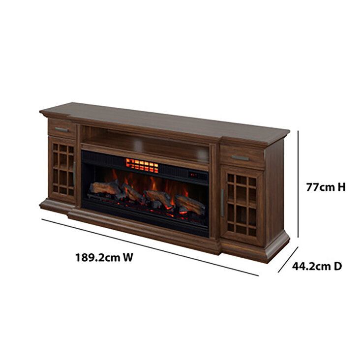 Tresanti, Consola de TV con Chimenea Eléctrica y Ventilador 2 en 1 — Imagen 3 de 4