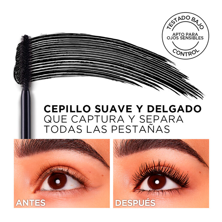 L'Oréal Mascara de Pestañas Balm Noir 2 pzas + Gel Fijador de Cejas  — Imagen 2 de 4
