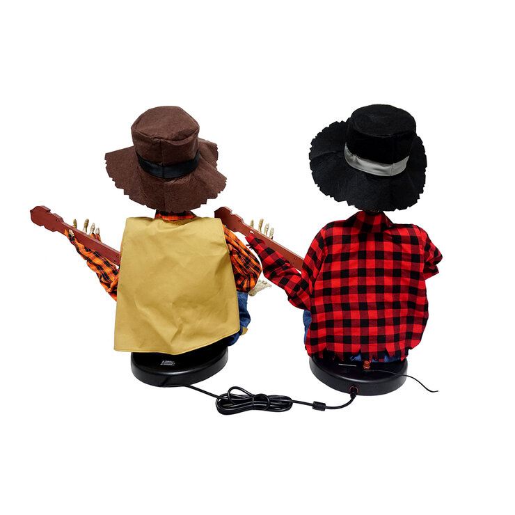 Juego de 2 Esqueletos Animados con Banjo — Imagen 3 de 4