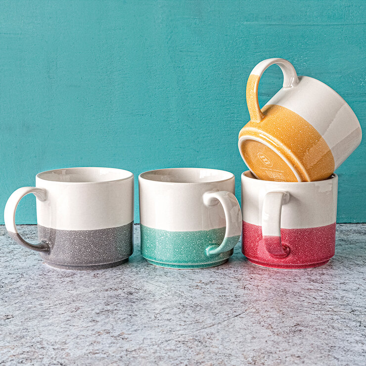 Over and Back Juego De 4 Tazas de 500ml — Imagen 1 de 4