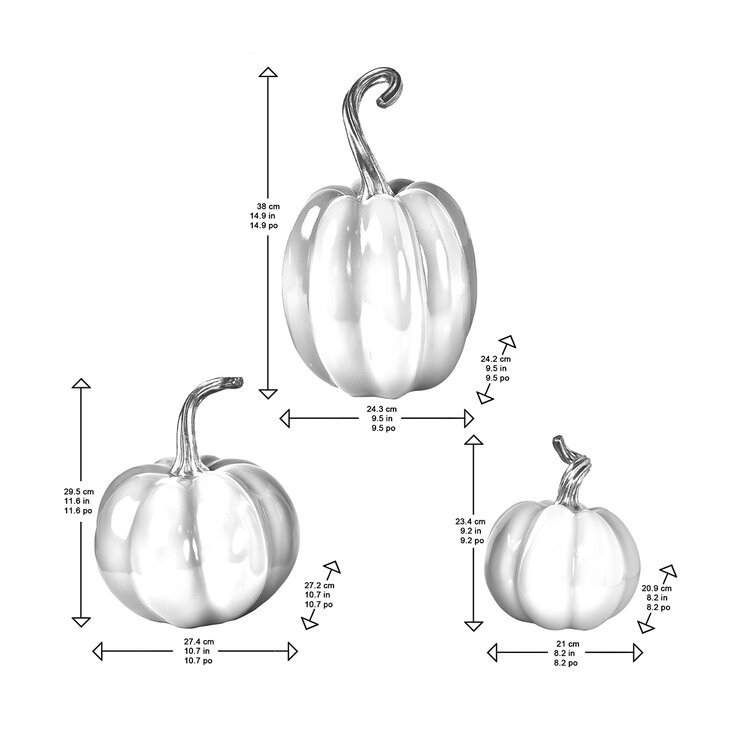 Juego de 3 Calabazas — Imagen 3 de 3