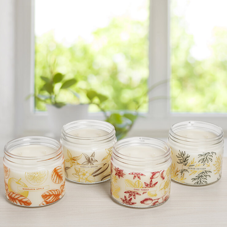 Bellevue Luxury Candles Velas con Fragancia y Aceites 4 piezas — Imagen 1 de 3