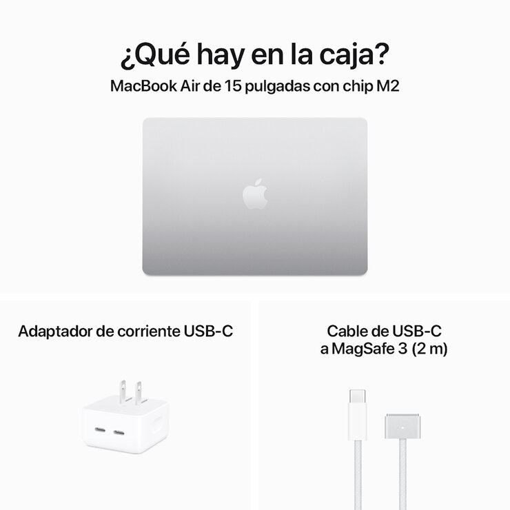 Apple MacBook Air 15" Chip M2 256 GB Plata — Imagen 3 de 4