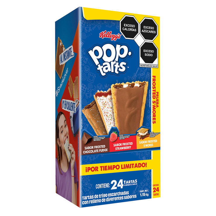 Pop Tarts Tartas de Trigo Escarchadas con Relleno de Diferentes Sabores 24 pzas de 96 g — Imagen 3 de 3