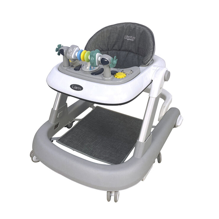 Infanti Lifestyle, Andadera 3 en 1, Modelo Liam, Color Gris — Imagen 1 de 4