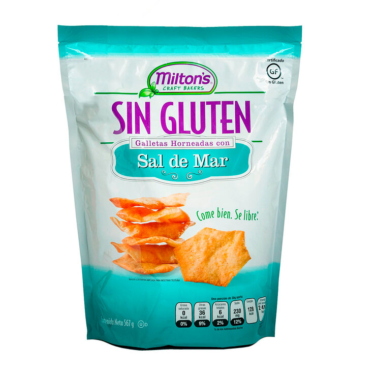 Milton's Galletas Horneadas con Sal de Mar 567g — Imagen 1 de 2