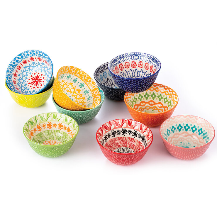 Signature Housewares Incorporated Tazones de Cerámica 10 Piezas — Imagen 3 de 3
