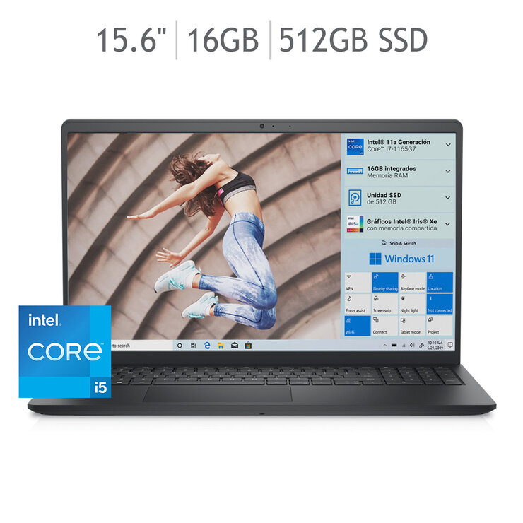 Dell Inspiron Laptop 15.6" Intel Core i5 16GB 512GB SSD — Imagen 1 de 4