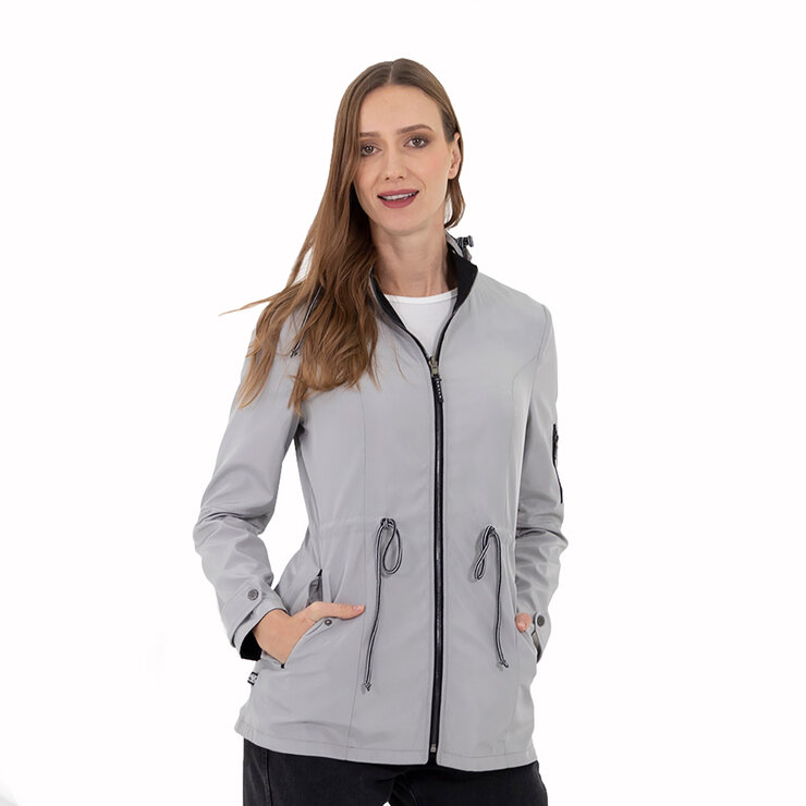 Shyla, Gabardina Doble Vista para Dama Color Gris/Negro, Varias Tallas — Imagen 1 de 3