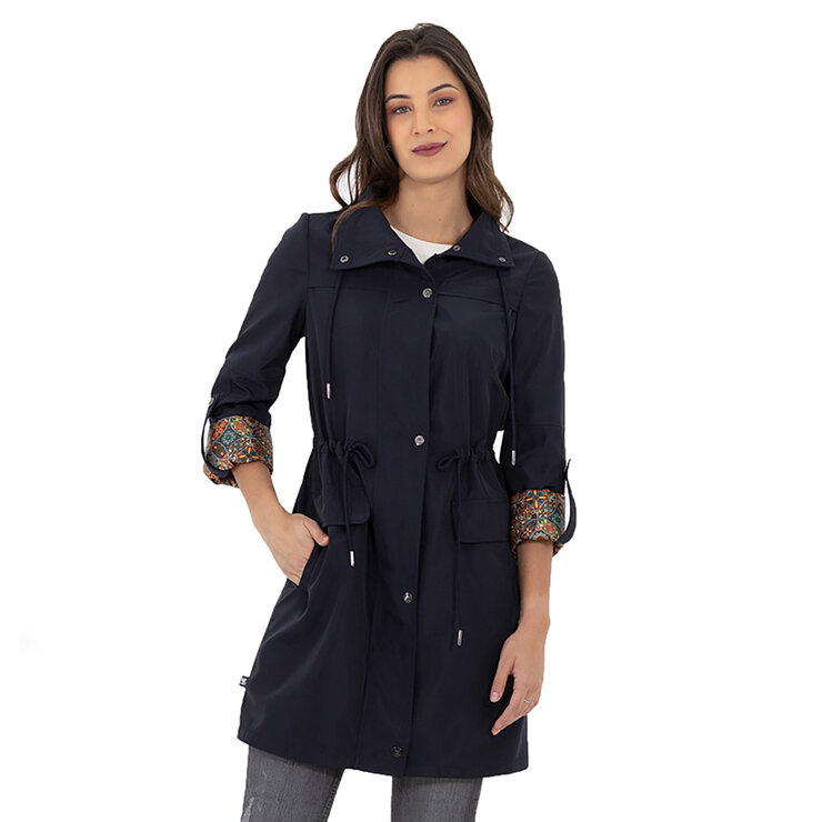 Shyla, Gabardina para Dama Color Azul Marino, Varias Tallas — Imagen 1 de 3
