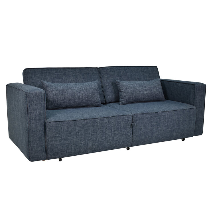 Violanti, Sofa Cama de 3 Plazas, Color Azul — Imagen 3 de 4