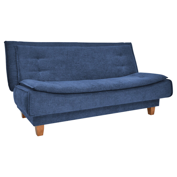 Violanti, Sofa Cama de 3 Plazas Sin Brazo, Color Azul — Imagen 4 de 4