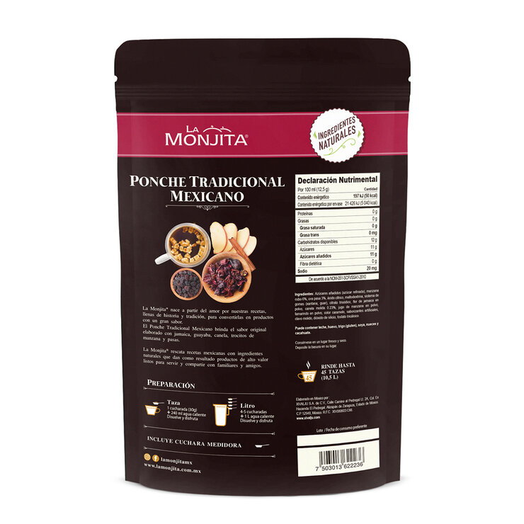La Monjita Ponche Tradicional 1.36 kg — Imagen 2 de 2