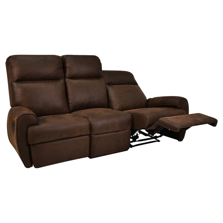 Violanti, Sofa de 3 Plazas y 2 Reclinables, Color Café — Imagen 2 de 4