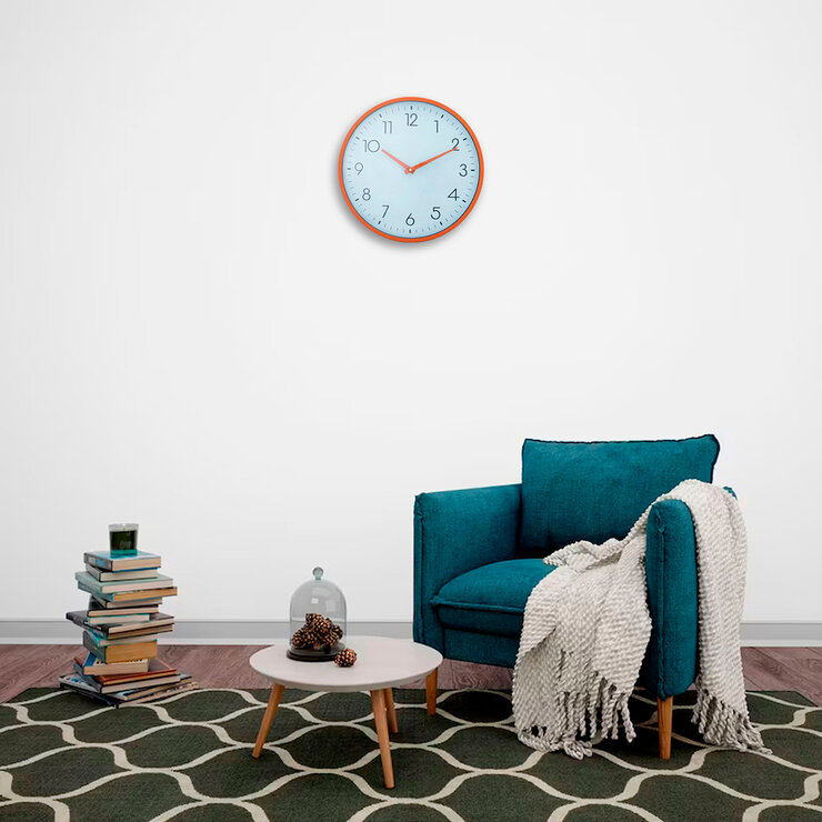 Amoreto Reloj de Pared con Marco y Manecillas Color Cobre — Imagen 3 de 3