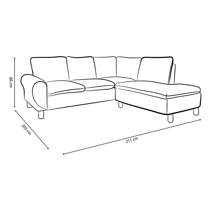 Violanti, Sofa Cama Esquinero, Color Beige — Imagen 3 de 4