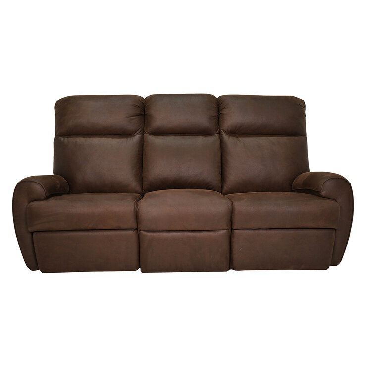 Violanti, Sofa de 3 Plazas y 2 Reclinables, Color Café — Imagen 1 de 4