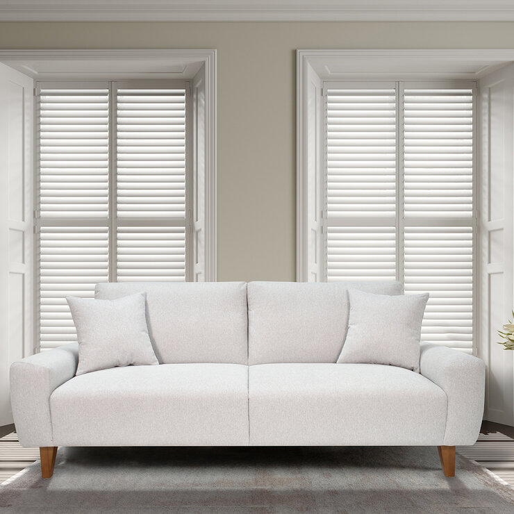 Violanti, Sofá Cama de 3 Plazas, Color Gris — Imagen 1 de 4