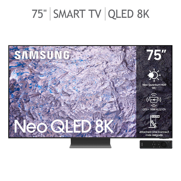 Samsung Pantalla 75" NEO QLED 8K UHD Smart TV — Imagen 1 de 4