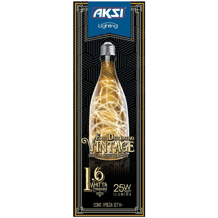 AKSI, Set de 2 Focos Decorativos de Botella LED Vintage  — Imagen 3 de 3