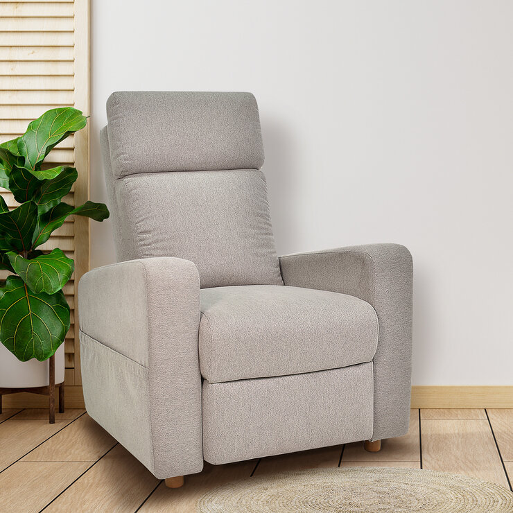 Violanti, Sillón Reclinable Color Beige — Imagen 1 de 4