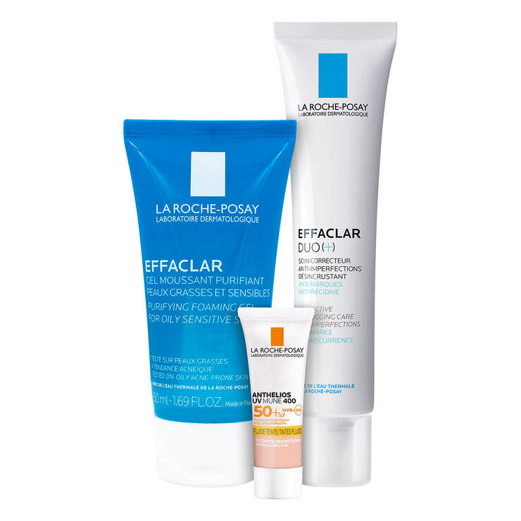 Kit Effaclar Duo 40ml +Gel Limpiador 50ml + Anthelios Uvmune 400 3ml — Imagen 1 de 3