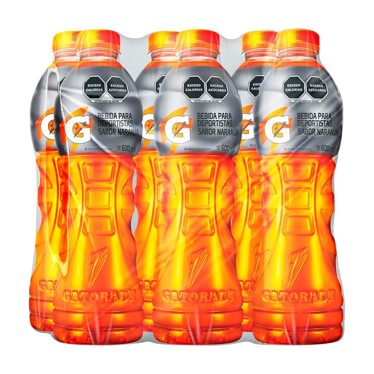 Gatorade sabor Naranja 6 botellas de 600 ml — Imagen 1 de 3