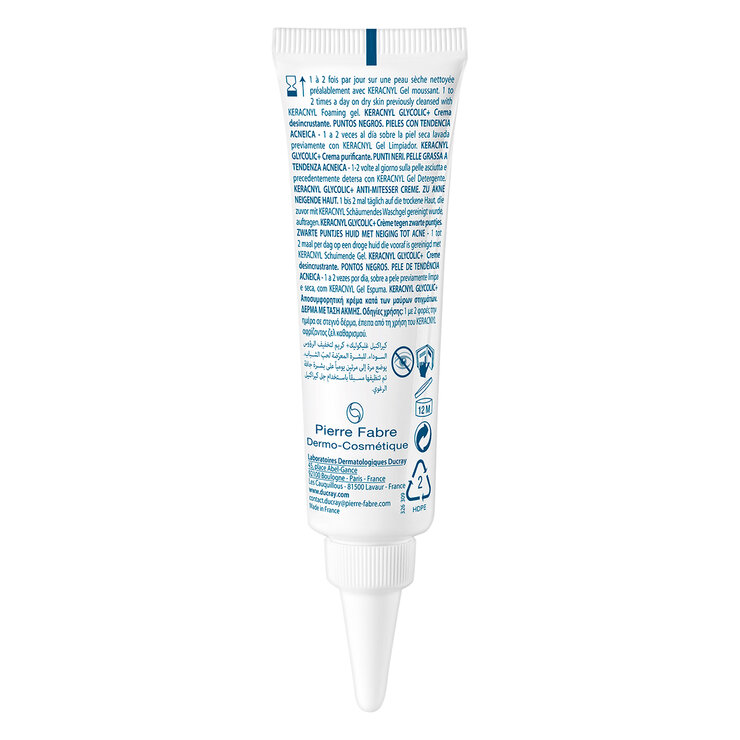 Ducray Keracnyl Glycolic+ Crema Facial 30 ml — Imagen 2 de 3