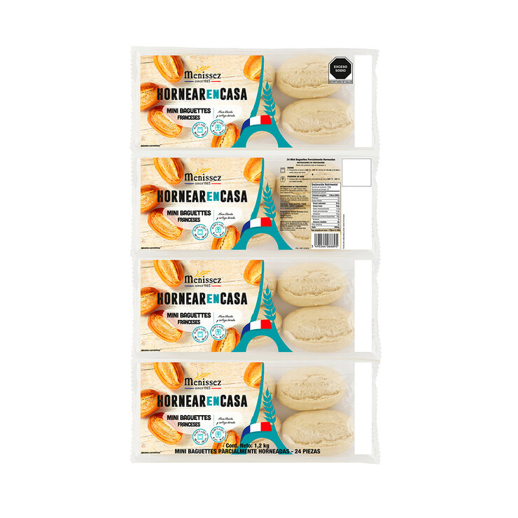 Menissez Mini Baguettes Franceses 24 piezas — Imagen 1 de 3