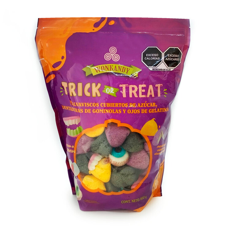 Wonkandy Trick or Treat Malvaviscos Cubiertos de Azúcar 850 g