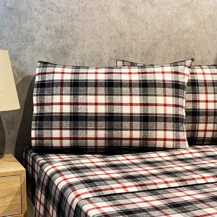 Flannel From Portugal Juego de Sábanas de Franela Tamaño Matrimonial 4 Piezas — Imagen 4 de 4