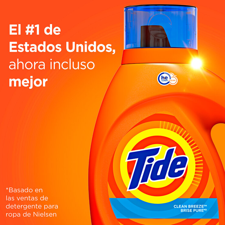 Tide Clean Breeze Detergente Líquido 4.3 l  — Imagen 2 de 4